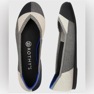 Rothy's The Flat Captoe Dove Grey Size 8.0